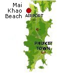 Mai Khao Beach Karte - Phuket Map