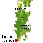 Nai Harn Beach Karte - Phuket - Map