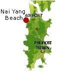 Nai Yang Beach Karte - Phuket Map