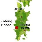 Patong Beach Karte - Phuket Map
