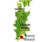 Rawai Beach Karte - Phuket Map